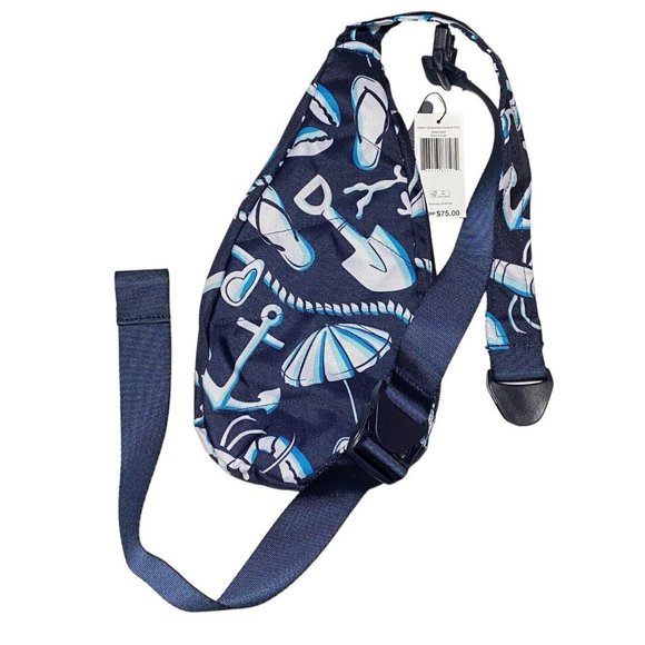 Vera Bradley Shore Enough Lighten Up Essential Sling bag - NWT Blue Sea Shell - Picture 2 of 6